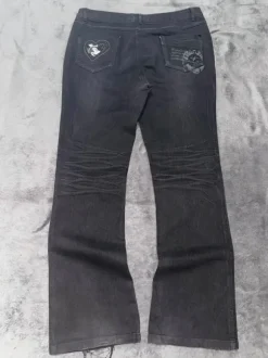 Miss Me Style Jeans Schwarz – Flared | Y2K | Pasha Style | Low Waist