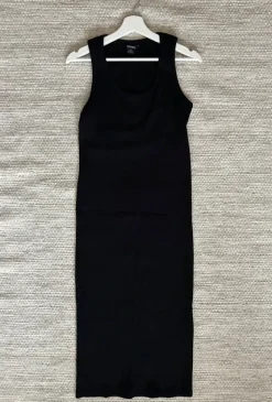 Monki enganliegendes bodycon maxikleid ripped stoff