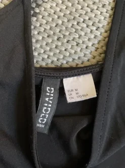 Nachthemd Negligé H&M schwarz Gr. M 38