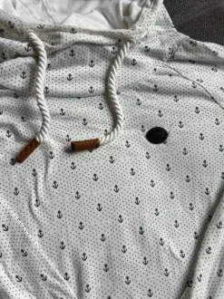 Naketano Hoodie Pullover dünn Kapuze Anker
