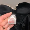 Negligé in schwarz mit Creme farbener spitze