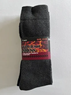 Neu! 3x 3 Paar Thermosocken anthrazit warm Socken winter