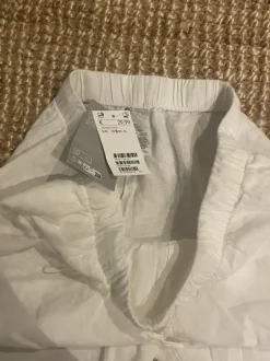 Neue weiße linen hose Damen