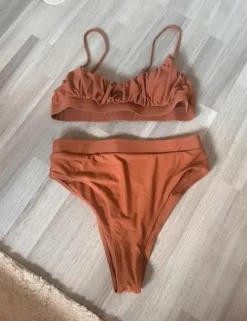 Neuer SHEIN Bikini High Waist Zweiteiler - Rostbraun - Gr. L