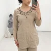 New Linen-Cotton Kurta Pyjama - L