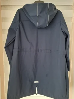 Nieuw donkerblauw outdoorjack parka EU maat 46