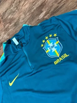 Nike Brasilien Tracksuit Dunkelgrün Fußball Trainingsanzug CBF Brazil Vintage Y2K Streetwear