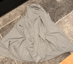 Nike Dri-FIT Full Zip Hoodie in Grau | L
