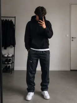 Nike Dri-FIT Trackpants Schwarz Zip Jogger