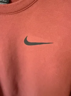 Nike Dry Fit Sweater Pullover Sport Gr L Vintage Red Brown