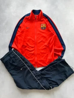 Nike FC Barcelona Trainingsanzug Rot Blau Größe M Track Jacket Y2K