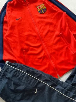 Nike FC Barcelona Trainingsanzug Rot Blau Größe M Track Jacket Y2K