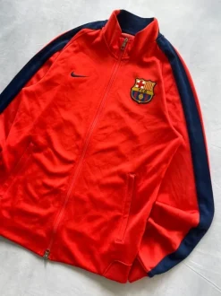 Nike FC Barcelona Trainingsanzug Rot Blau Größe M Track Jacket Y2K