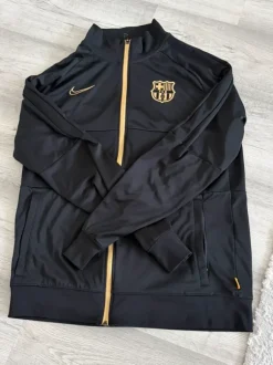 Nike FC Barcelona Trainingsjacke Schwarz/Gold – Dri-FIT – Größe L