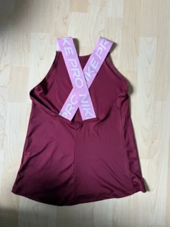 Nike Pro Dry Elastika Tanktop – Bordeaux / Rosa Sportshirt