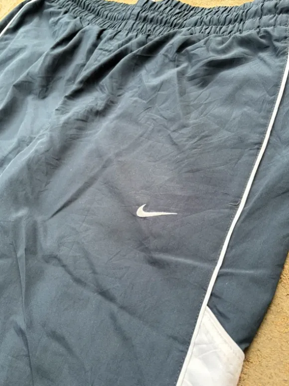 Nike Vintage Trackpants | Open Leg | Größe XL | Dunkelblau | Y2K 2000er