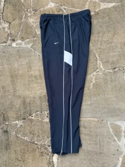 Nike Vintage Trackpants | Open Leg | Größe XL | Dunkelblau | Y2K 2000er