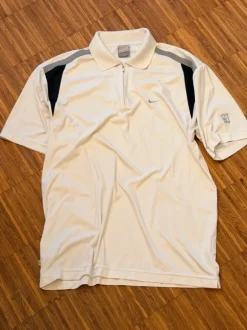 Nike Vintage Retro Y2K Poloshirt Shirt Training L Weiß