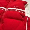 Nike Y2K Vintage Weste Rot Weiß Gr. XL Wendbar