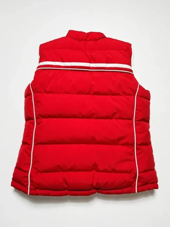 Nike Y2K Vintage Weste Rot Weiß Gr. XL Wendbar