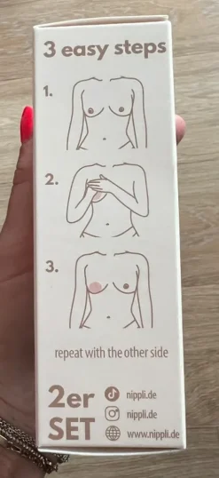 Nippli nipplecover nude selbsthaftend mit travel case