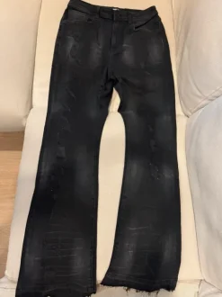 Nova Men schwarze Destroyed Jeans Größe 32