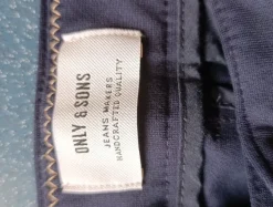 Only & Sons Stoffhose / Chino W32 L32 Dunkelblau Slim Fit