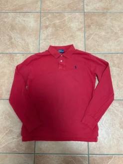 Originales Raulph Lauren Langarm Polo in Rot