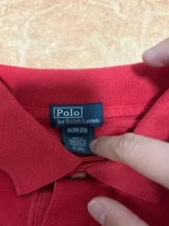Originales Raulph Lauren Langarm Polo in Rot