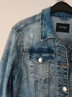 Orsay Jeansjacke im Used Look Gr. 38