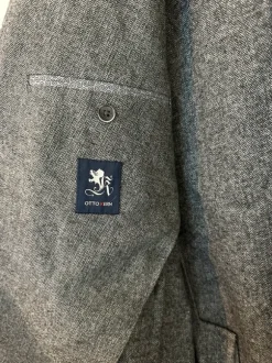 Otto Kern Grey Herringbone Blazer Jacket