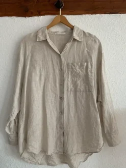 OYSHO Hemdbluse beige