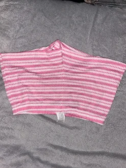 Pink weiß gestreifte kurze hose