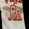 Pizza Socken Tennissocken Weiß Rot 39-42