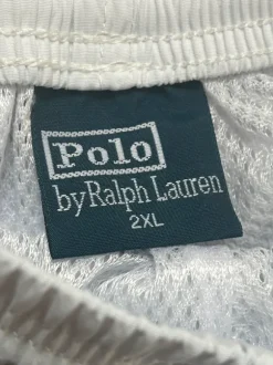 Polo Ralph Lauren Badehose Swim Shorts Weiß Navy Fit M