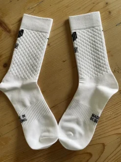 Pro Rennradsocken Gr. 42-45 M weiss