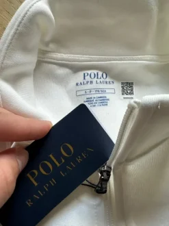 Pull quart de zip en maille doublé Ralph Lauren