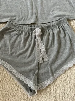 Pyjama,grau,S,Baumwolle