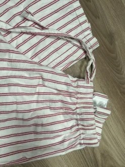 Pyjamahosen/ Loungewear, rot gestreift und blau-schwarz karriert