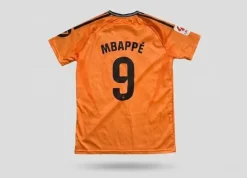 Real Madrid 2024/25 MBAPPÉ #9 Auswärtstrikot Orange – NEU/Authentic Style – Rare L