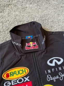 Red Bull F1 Style Vintage Bomberjacke Sommer M Unisex Schwarz