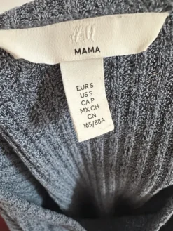 Rock und dünner Pullover Umstandsmodeset Schwangerschat H&M grau