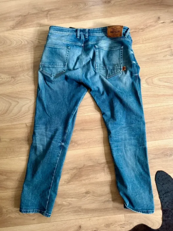 Rokker Tapered Slim Light Blue W38/L32 Motorradhose