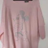 Rosa Pullover mit Applikation zur verkaufen