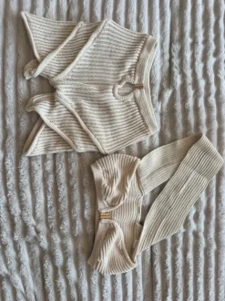 RUVE Set Beige Urlaub Cut Out Outfit – Sommer / Festival Set / Ibiza Look