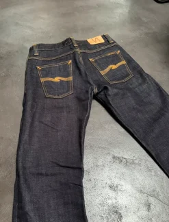 (S) Nudie Jeans - Straight Alf - Dry Heavy - Raw Denim