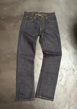 (S) Nudie Jeans - Straight Alf - Dry Heavy - Raw Denim