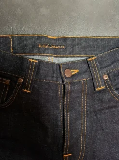 (S) Nudie Jeans - Straight Alf - Dry Heavy - Raw Denim