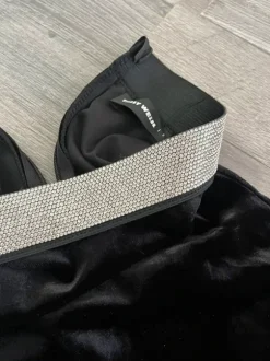 Samt jumpsuit schwarz