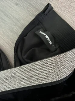 Samt jumpsuit schwarz